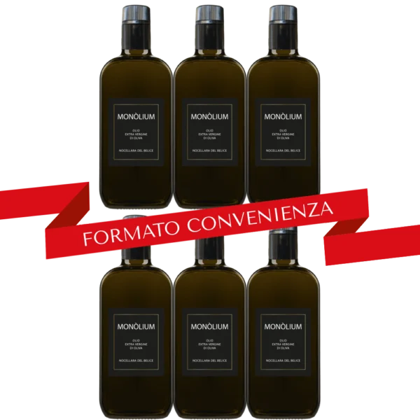 Olio Extra Vergine di Oliva DOP Valle del Belìce - Formato Convenienza 6 Bottiglie (500ml)